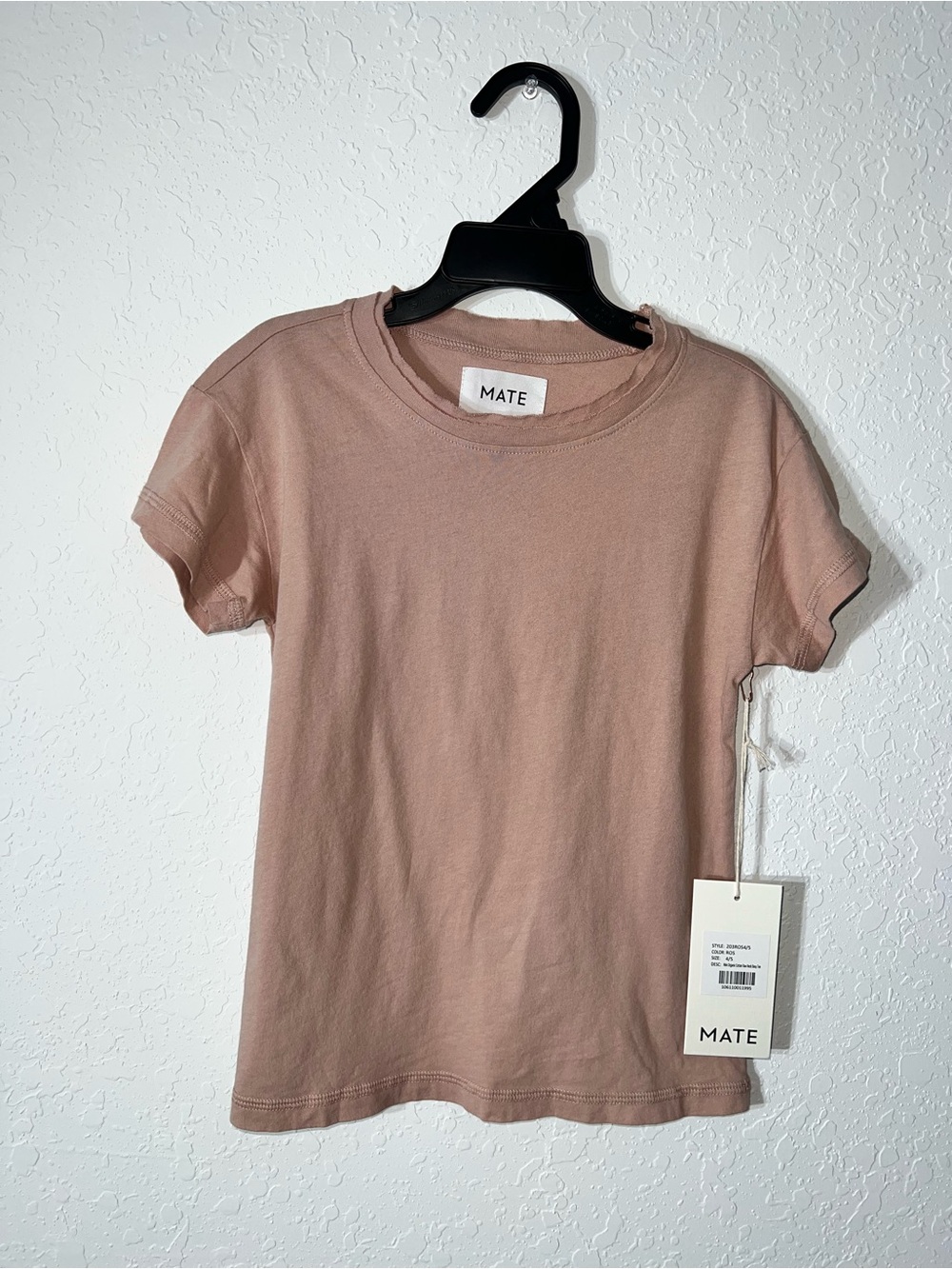 NWT MATE Kids Short Sleeve Tee in Dusty Rose
